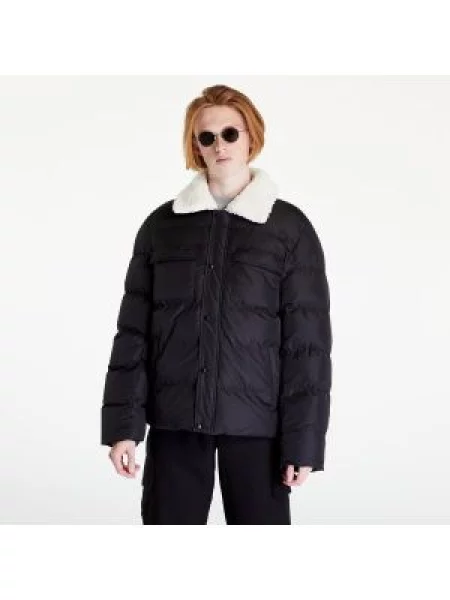 Urban Classics Zimní bunda antracitová / bílá černá