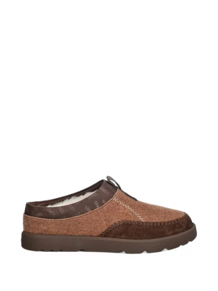 Papuci tip mules Sorel din piele de oaie maro