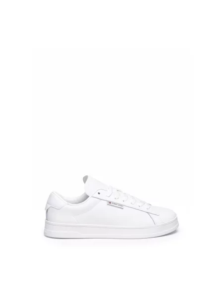 Sneakersy Tommy Jeans skórzane białe
