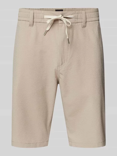 Szorty chinosy o kroju tapered fit z fakturowanym wzorem Boss Orange