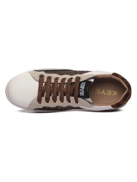 Pantofi Keys alb