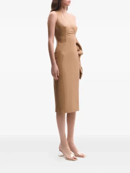 Rochie mini Lika fără mâneci de costum