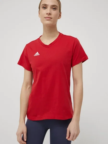 Тениска adidas Performance Entrada 22 дамска червено