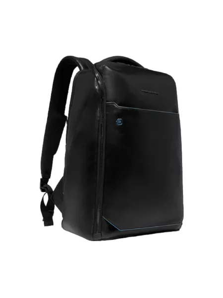 Torba na laptopa Piquadro skórzana czarna
