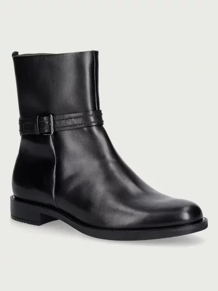 Ecco botine pentru femei din piele Sartorelle 25 negru