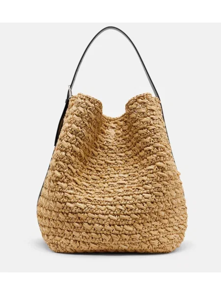 Geantă bucket Toteme din piele bej