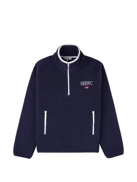 Geacă Sporty & Rich din fleece albastru