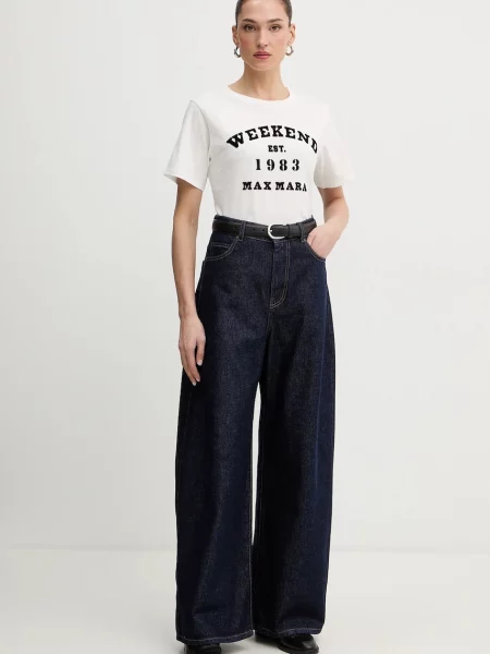 Weekend Max Mara t-shirt TENUE biały