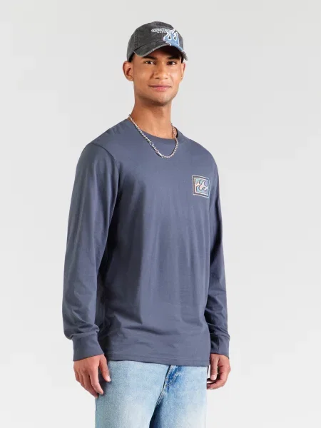 BILLABONG Tričko Crayon Wave svetlobéžová / zafírová / azúrová fialová