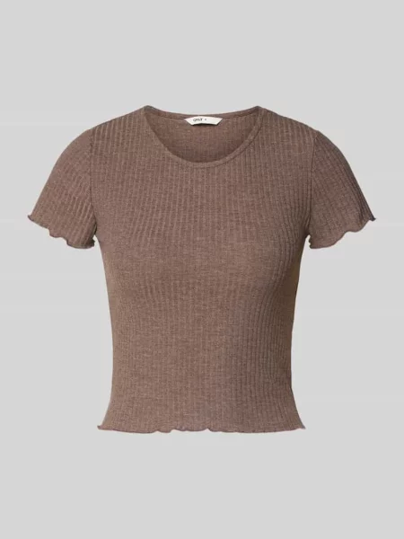 T-shirt o kroju slim fit z dodatkiem model ‘EMMA’ Only