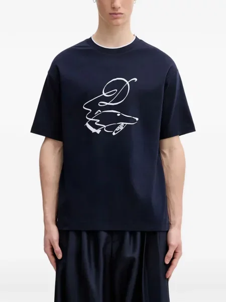 Tricou Drole De Monsieur cu imagine albastru