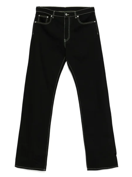 Blugi drepți Off-white cu imagine alb