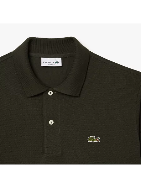 Lacoste Koszulka Polo Oryginał Petit Piqué zielona