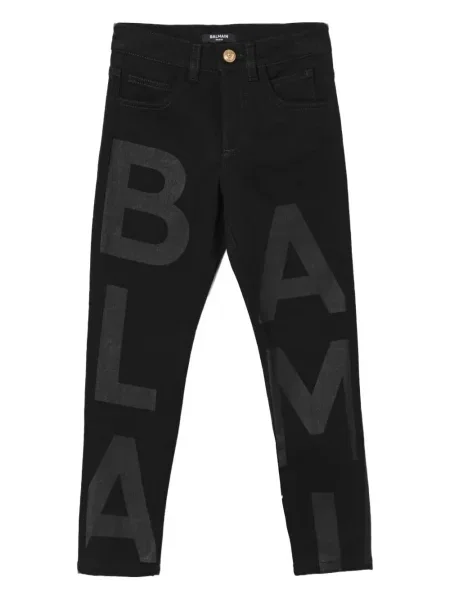 Jeansy dziecięce Balmain czarne