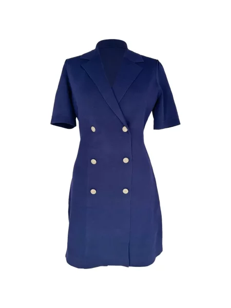 Rochie Maje cu două rânduri de nasturi albastru