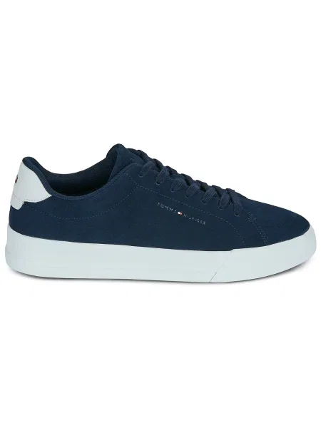 Pantofi Tommy Hilfiger din piele de căprioară albastru