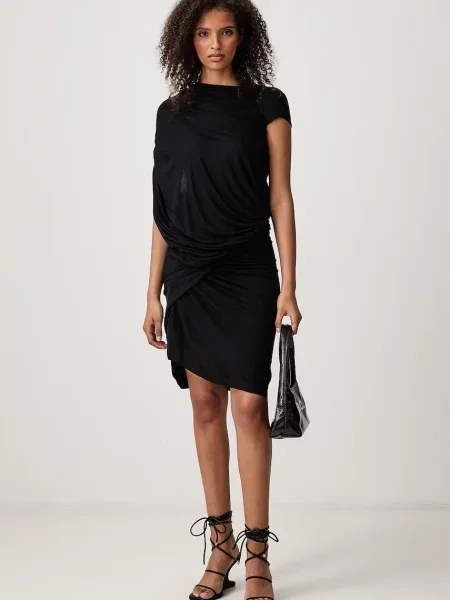 Rick Owens Lilies Ares rochie simplă din vâscoză