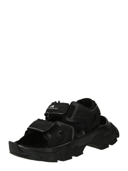 Sneakers adidas x Stella McCartney Hika Sandal Canvas Core Black/ Core Black/ Utility Black EUR 36 negru