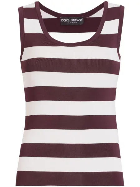 Top Dolce & Gabbana cu dungi alb