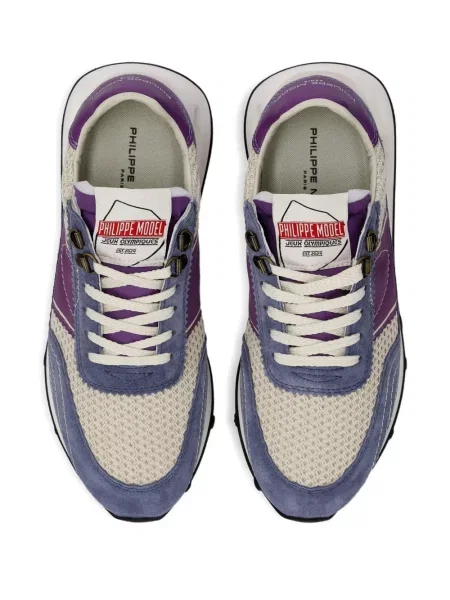 Sneakerși Philippe Model Paris din piele de căprioară violet