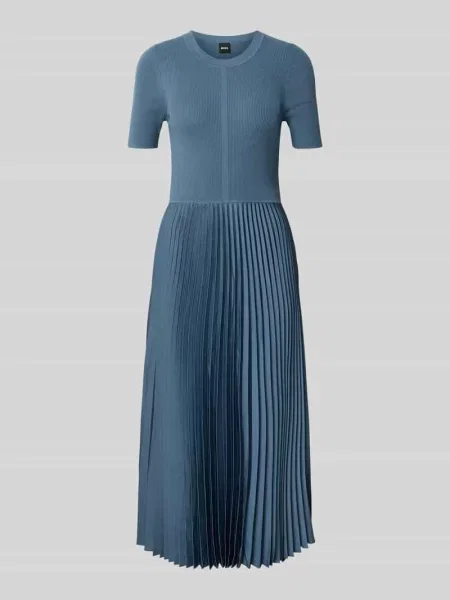 Sukienka midi o kroju podkreślającym sylwetkę z mieszanki model ‘FADRIDI’ Boss