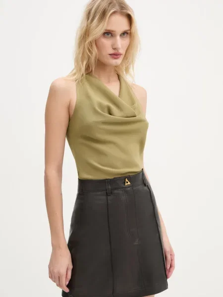 AERON bluzka gładka zielony
