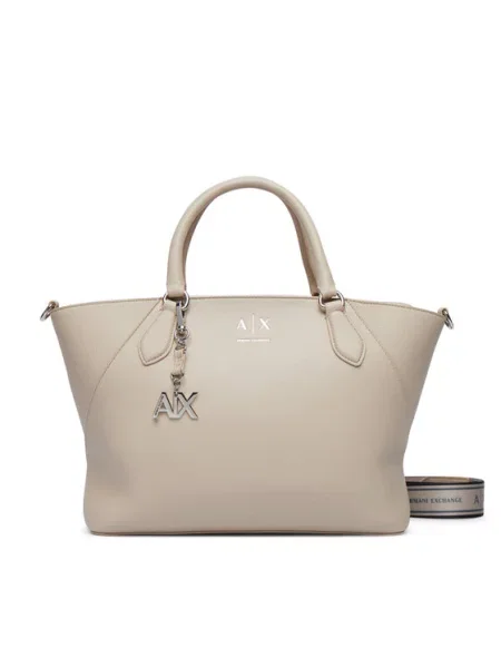 ARMANI EXCHANGE Nakupovalna torba kremna bež