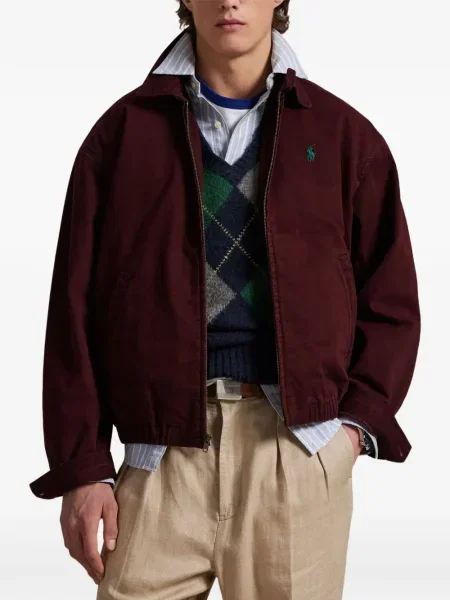 Кариран вълнен суичър с качулка Polo Ralph Lauren бродиран зелено