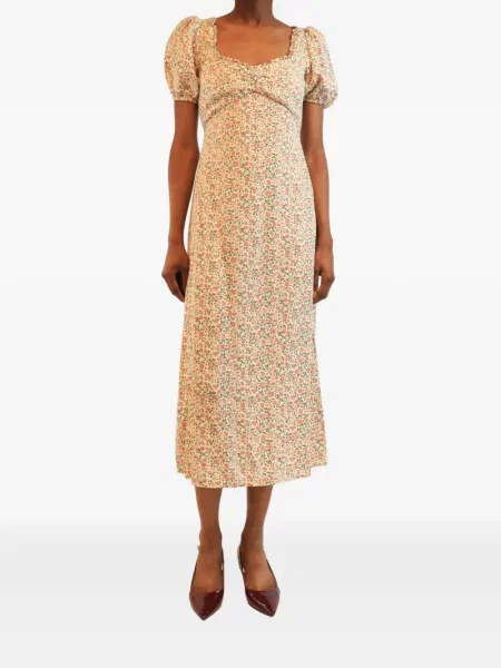 Rochie midi Reformation cu model floral cu imagine