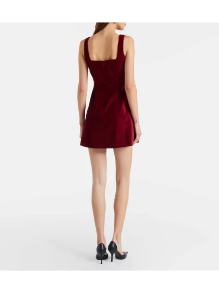 Rochie Markarian de catifea bordo