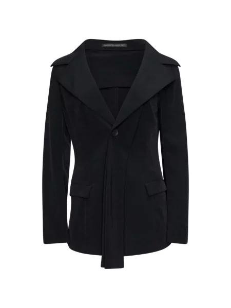 Geacă Yohji Yamamoto asimetrică negru