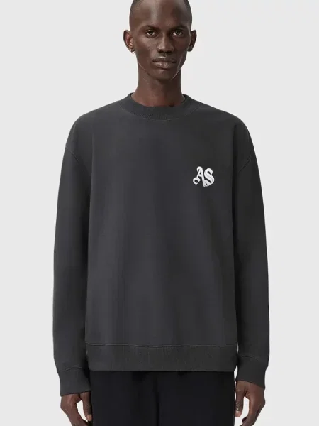 AllSaints dukserica crna