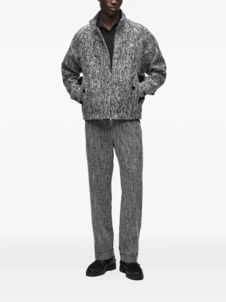 Bouclé geacă Karl Lagerfeld negru