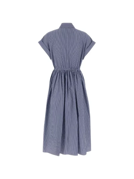 Rochie midi Miu Miu cu dungi albastru