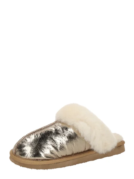 SHEPHERD Papuci de casă Jessica crem / auriu