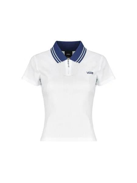 Top Vans s kratkimi rokavi bela