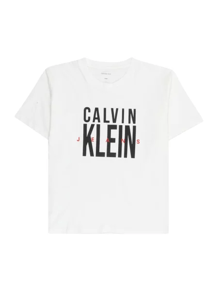 Calvin Klein Jeans Majica Bold Graphic bela