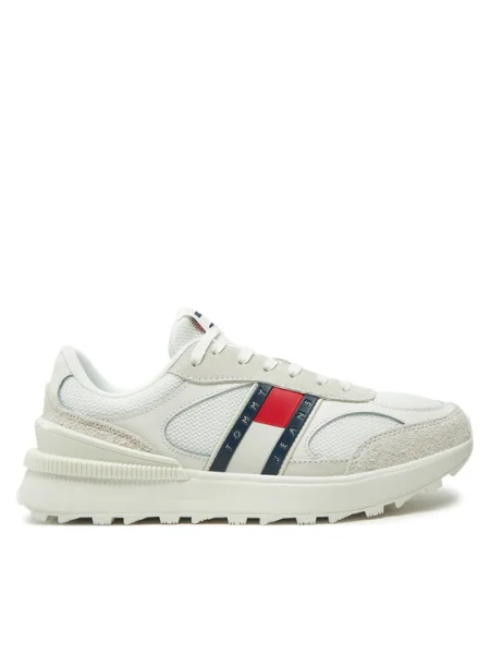 Tommy Jeans Sneakers Tjm Technical Runner Ess alb