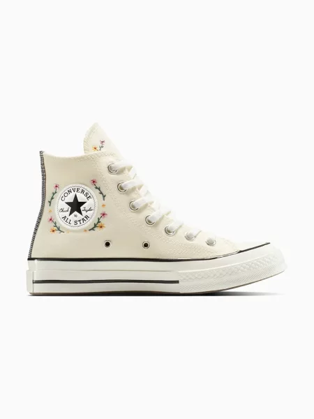 Сникърси Converse Chuck 70 Varsity Vines Hi Egret/ Black/ Frozen Acai EUR 39 бяло