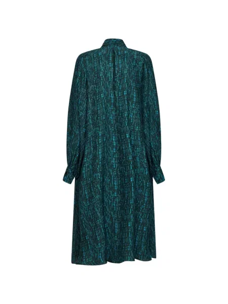 Rochie Gianluca Capannolo în carouri cu imagine cu legături verde