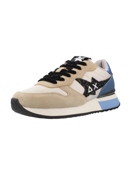 Sneakersy Sun68 skórzane z logo