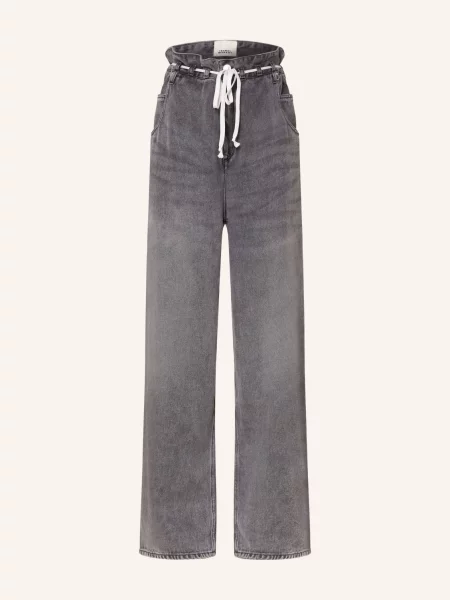 Marant Étoile Jeansy Paperbag Jordy grau szare