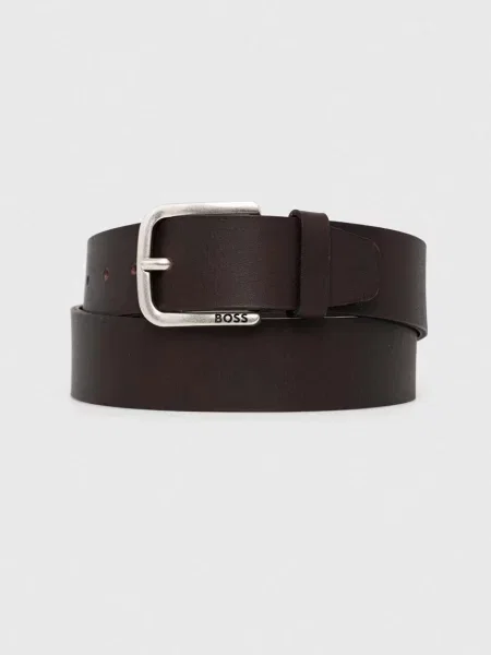 BOSS curea de piele maro