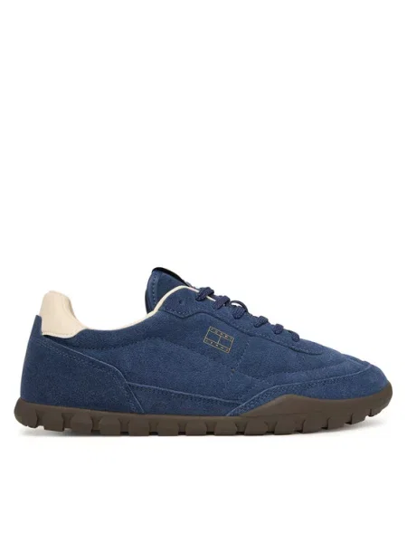 Tommy Jeans Sneakersy Tommy Jeans Low Suede Runner granatowy