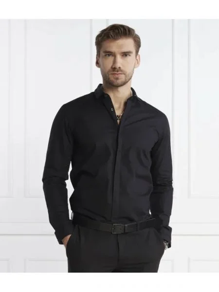 HUGO Cămașă Eloy | Extra slim fit negru