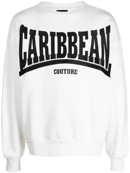 Mikina Botter s výšivkou bílá