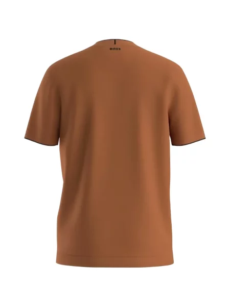 Tricou Boss cu autograf maro