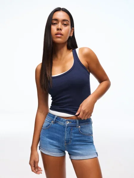 Bershka Jeans denim albastru