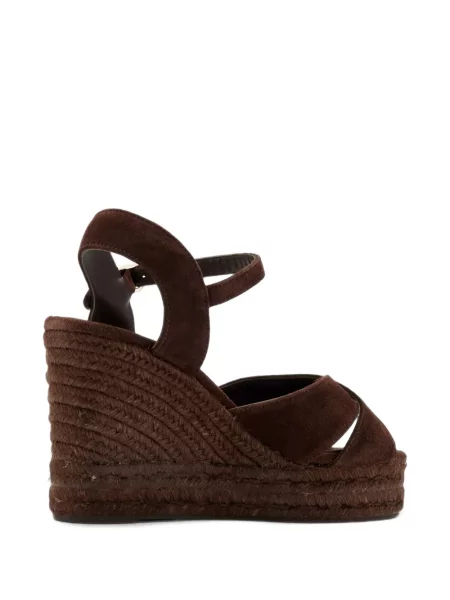 Espadrile Castaner din piele de căprioară maro