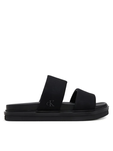 Papuci Calvin Klein Jeans fără toc negru